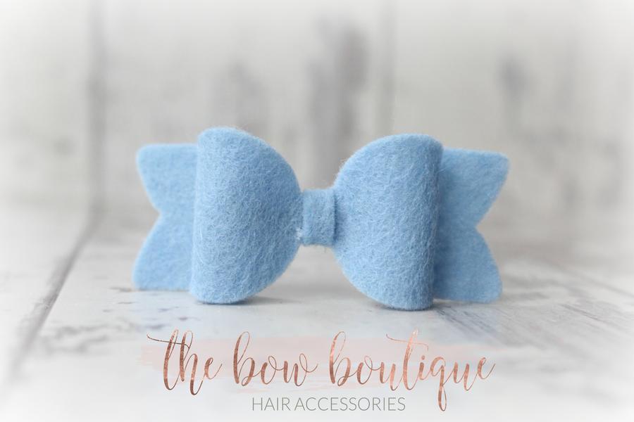Small chunky felt bows | 25 Colours | Clip or headband