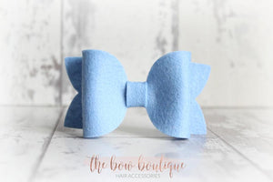 Large deluxe felt bows (25 Colours)