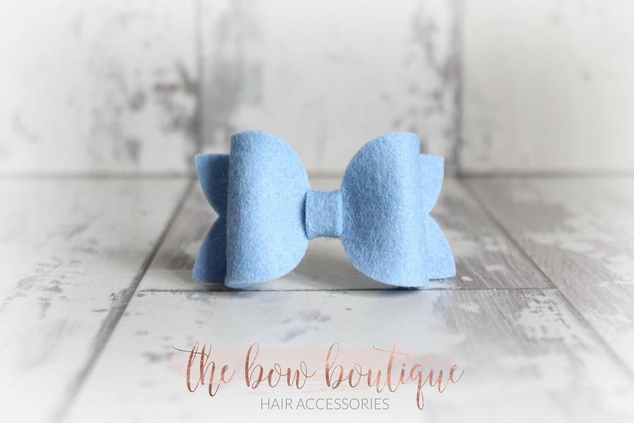 Medium deluxe felt bows | 25 Colours | Clip or headband