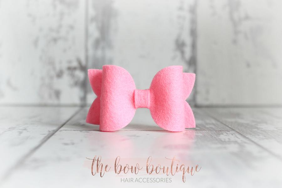 Medium deluxe felt bows | 25 Colours | Clip or headband