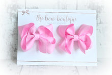 Load image into Gallery viewer, Ribbon pigtail bow clip sets (28 Colours)