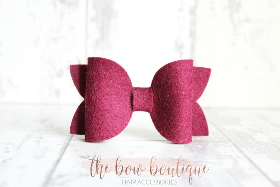 Large deluxe felt bows | 25 Colours