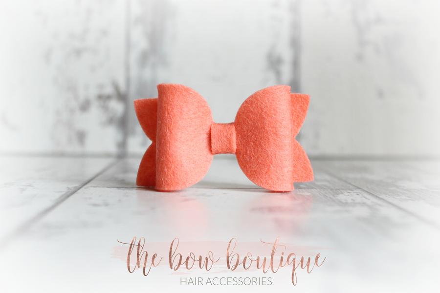 Medium deluxe felt bows | 25 Colours | Clip or headband