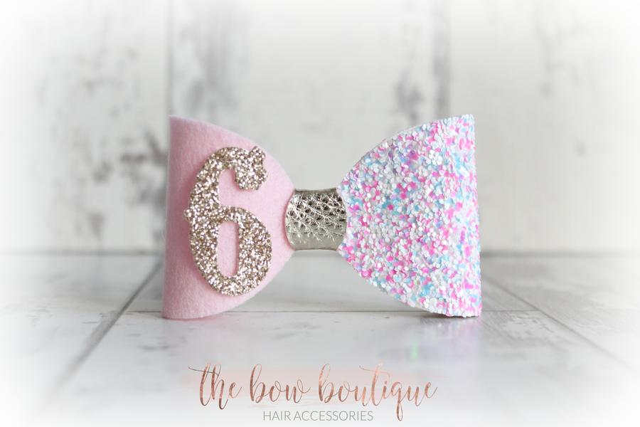Birthday bows | Clip or headband | 8 Colours