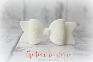 Small chunky felt bows (25 Colours)