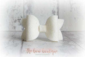 Large deluxe felt bows (25 Colours)