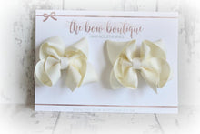 Load image into Gallery viewer, Ribbon pigtail bow clip sets (28 Colours)
