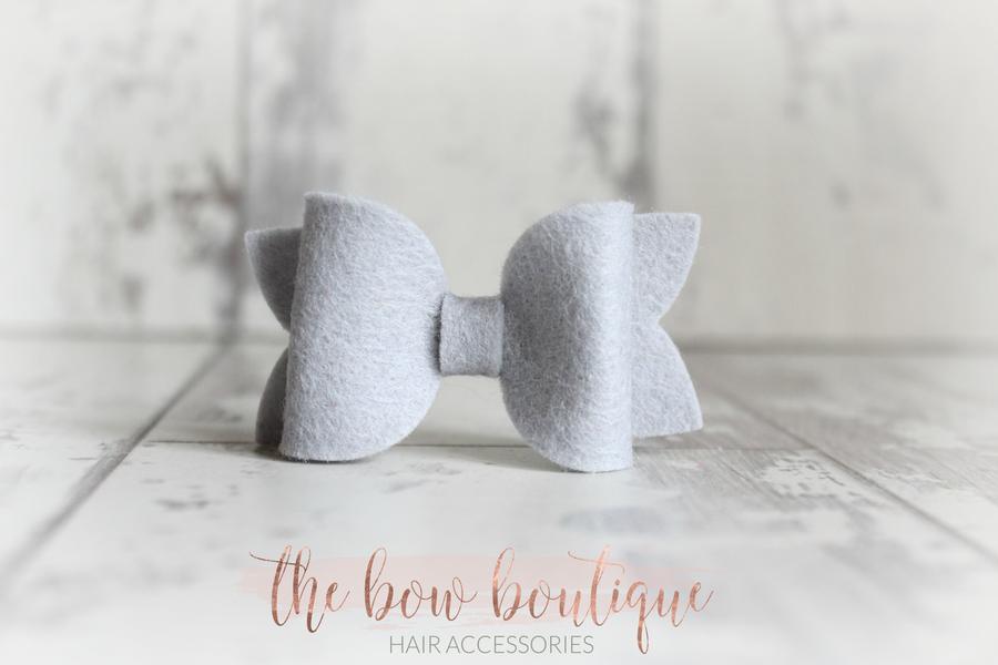 Medium deluxe felt bows | 25 Colours | Clip or headband