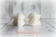 Load image into Gallery viewer, Small chunky glitter bows (25 Colours)