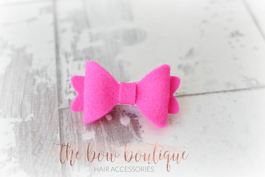 Mini baby felt bows | 25 Colours | Clip or bobble
