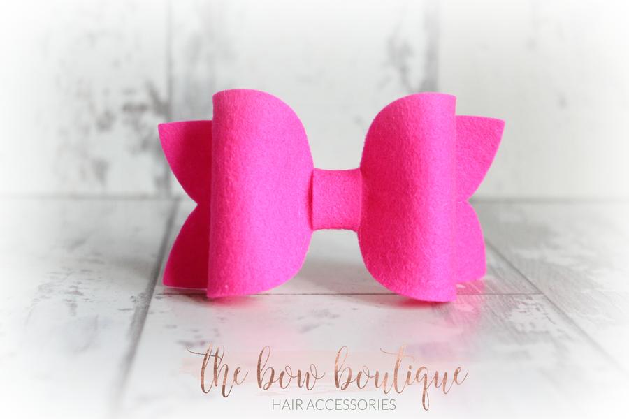 Large deluxe felt bows | 25 Colours