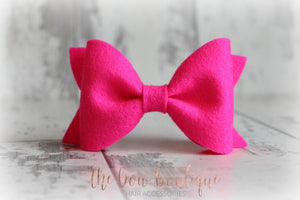 Large luxury felt bows (25 Colours)