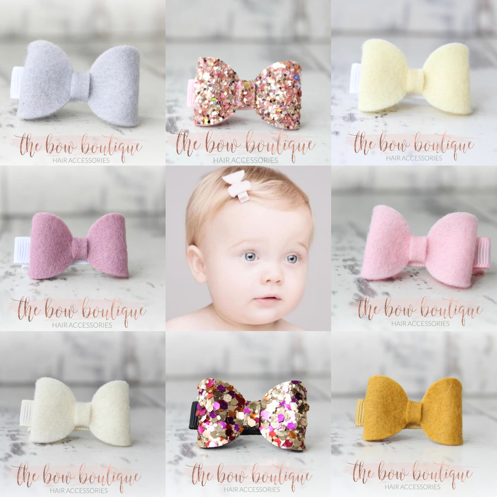 Mini bow clip | Surprise set of 10