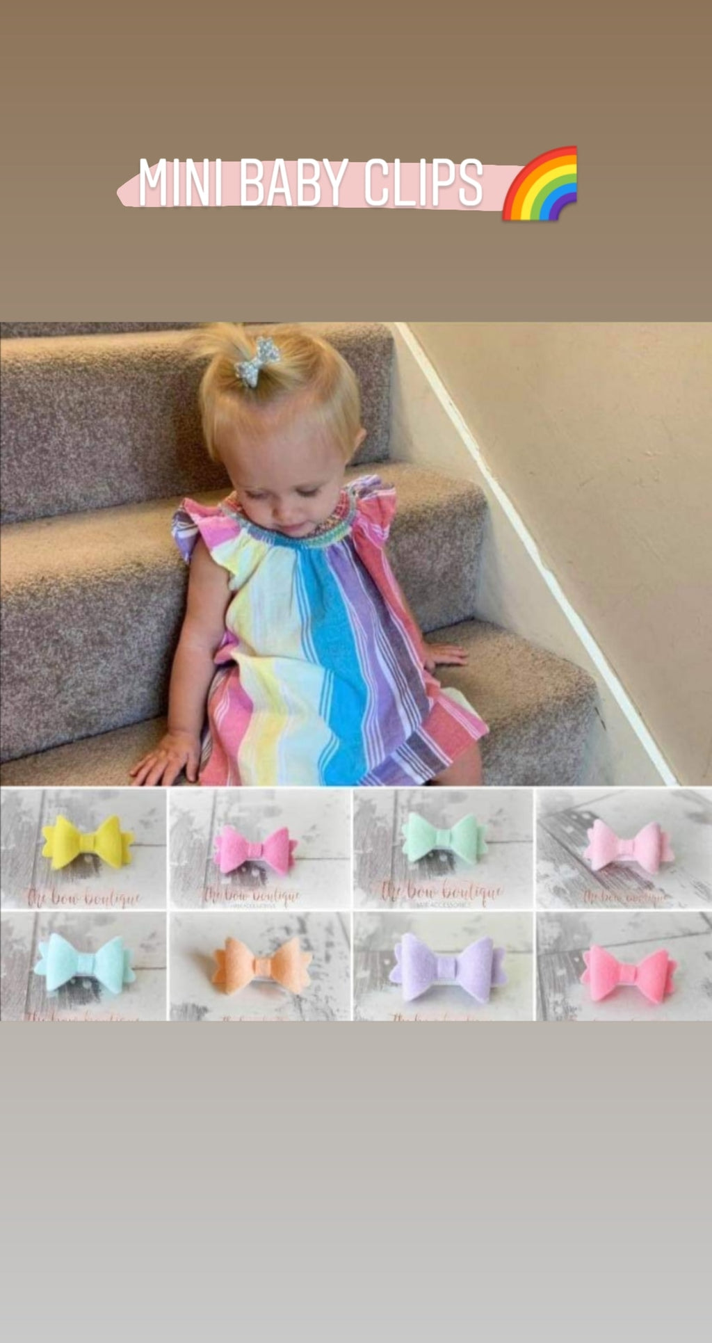 Mini baby bows | Surprise set of 15