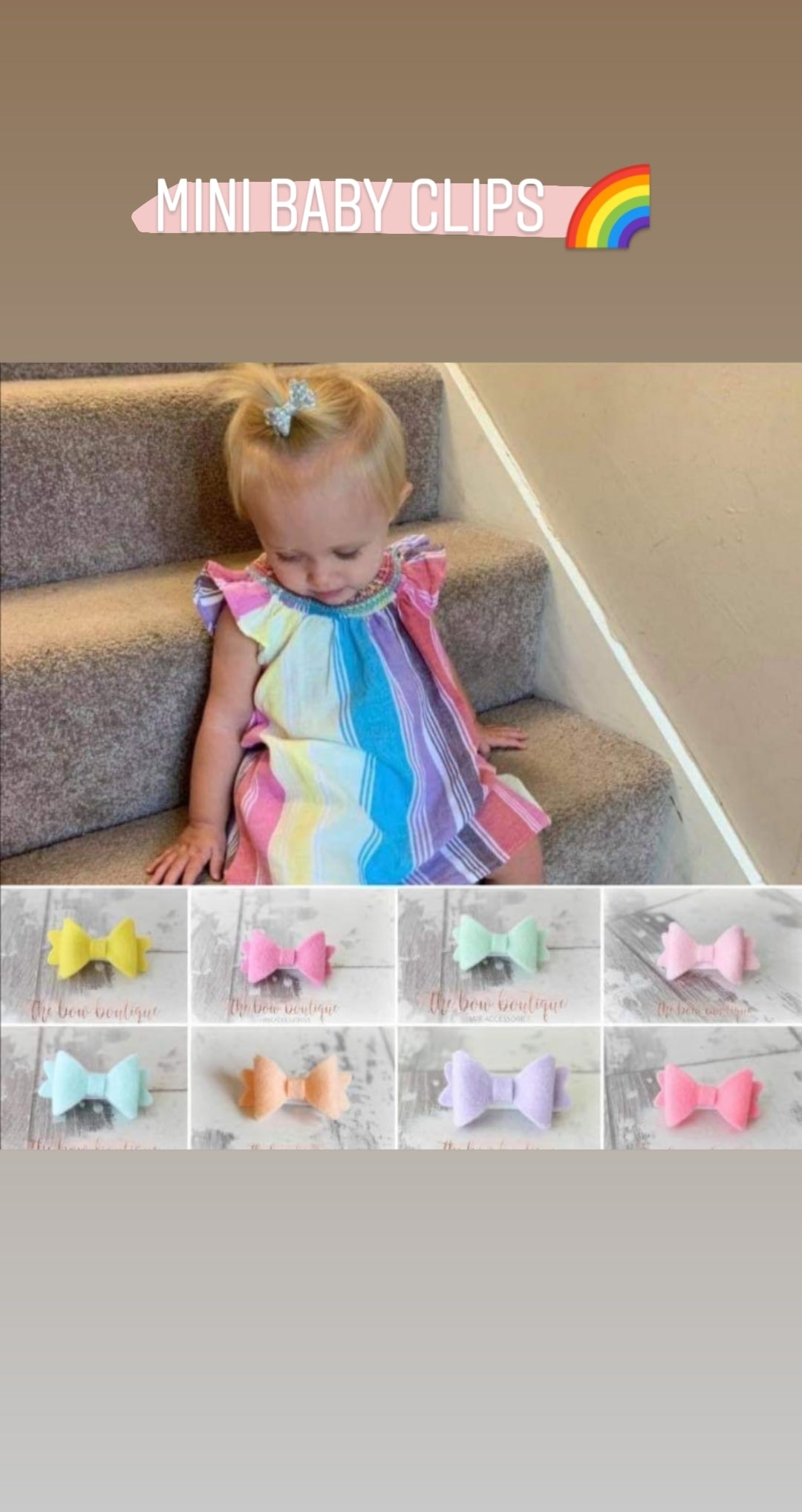 Mini baby bows | Surprise set of 15