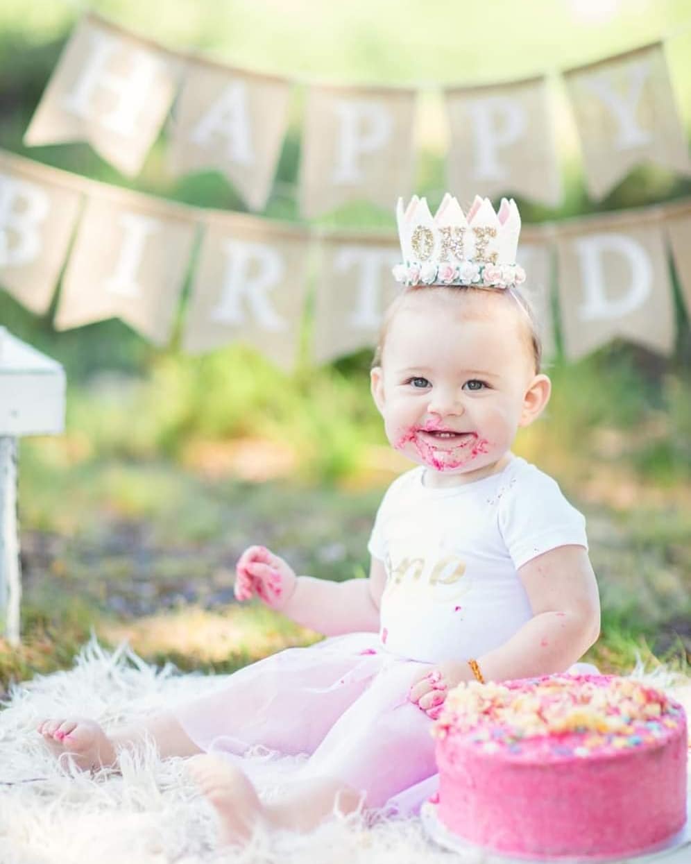 Birthday crown headband