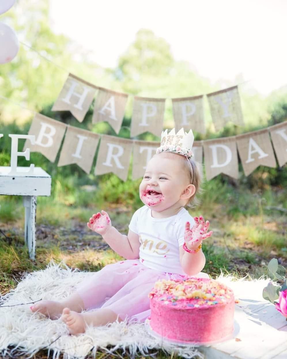 Birthday crown headband