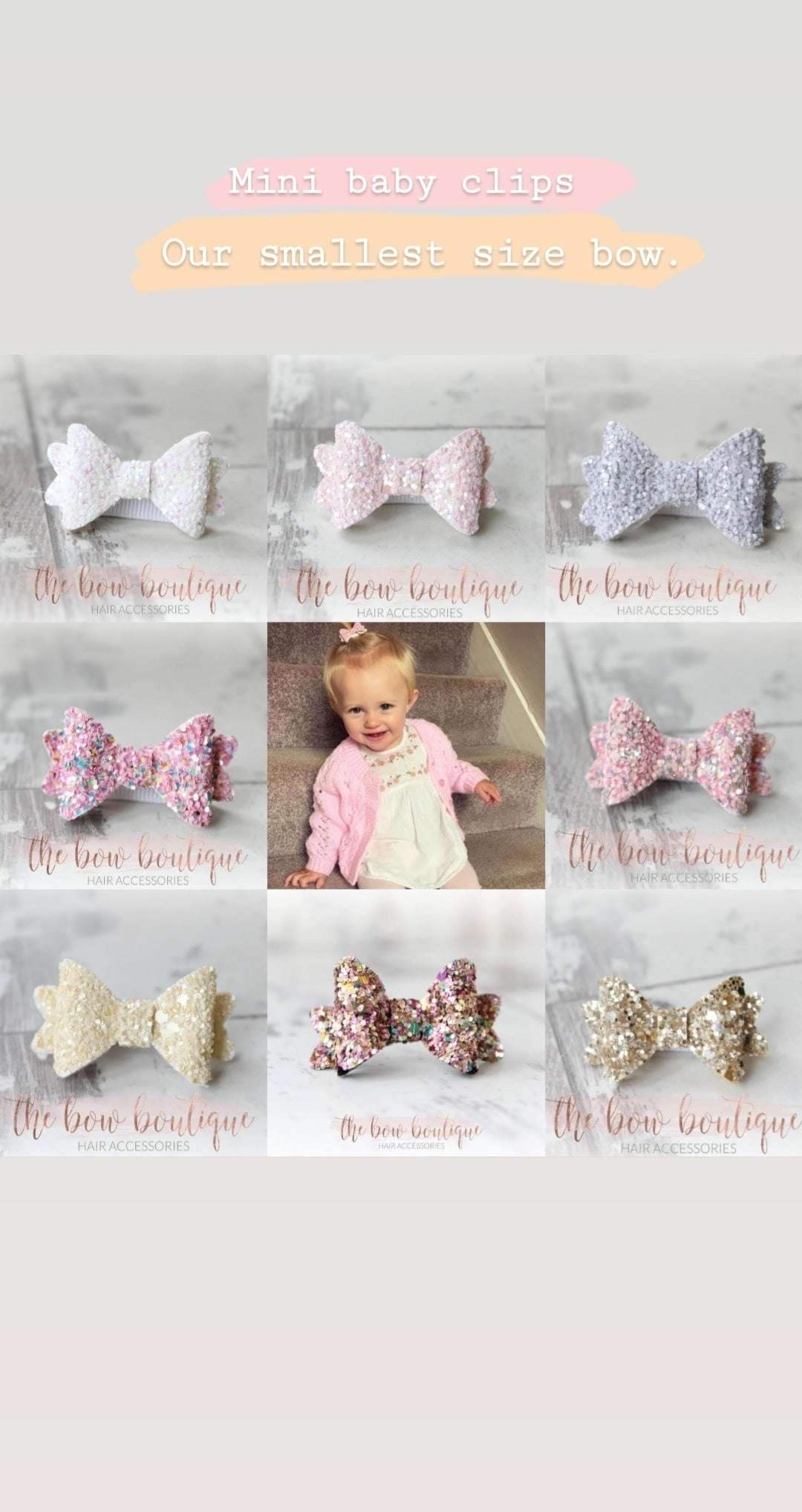 Mini baby bows | Surprise set of 15