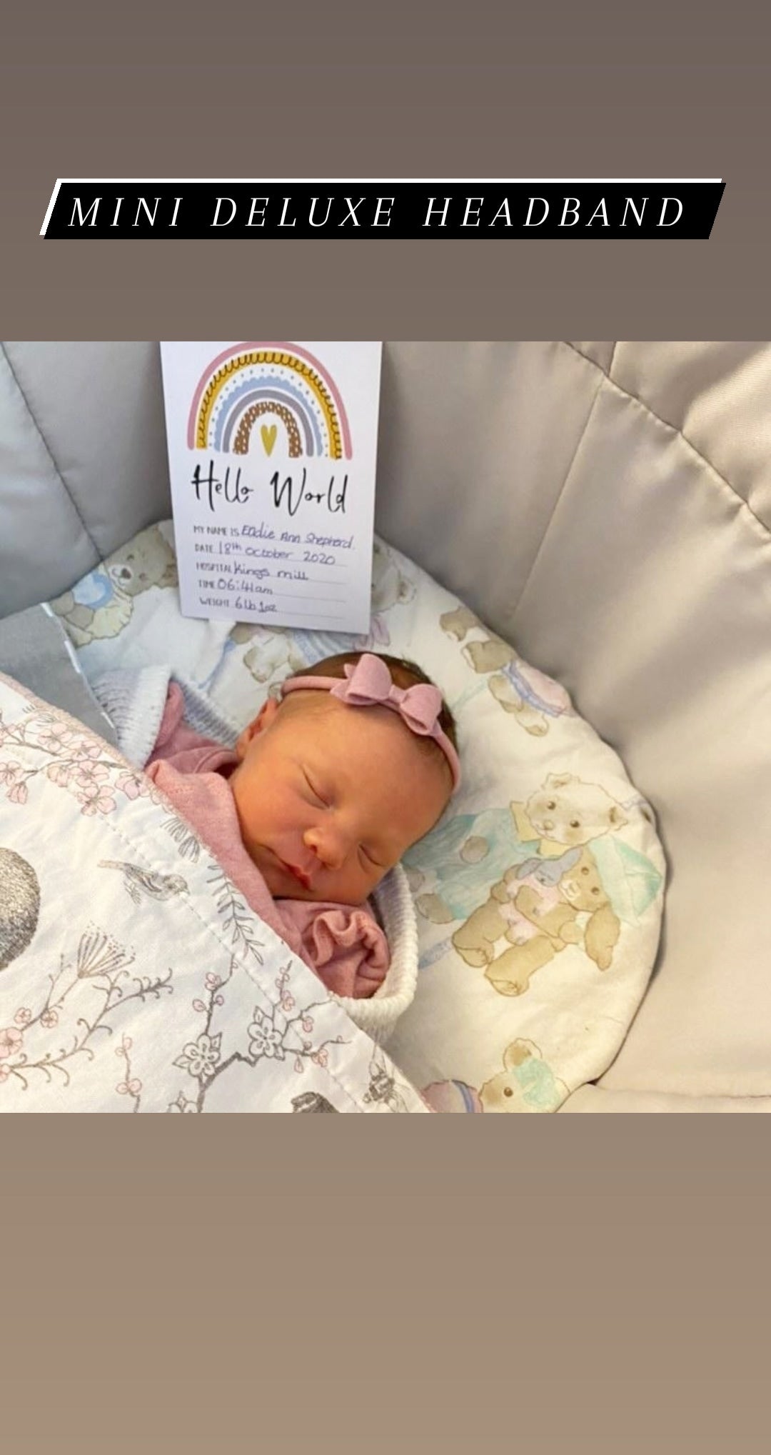 Baby headband box