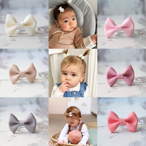 Surprise set of 15 my first mini pinch bows | clips or bobbles.