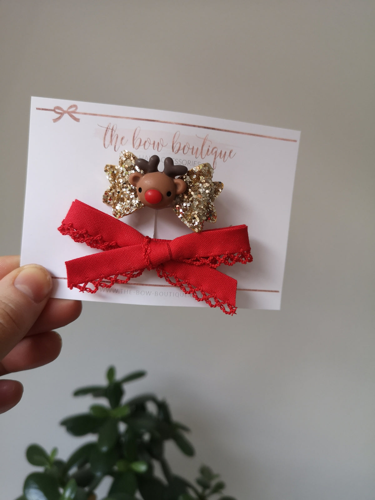 Reindeer mini clip set