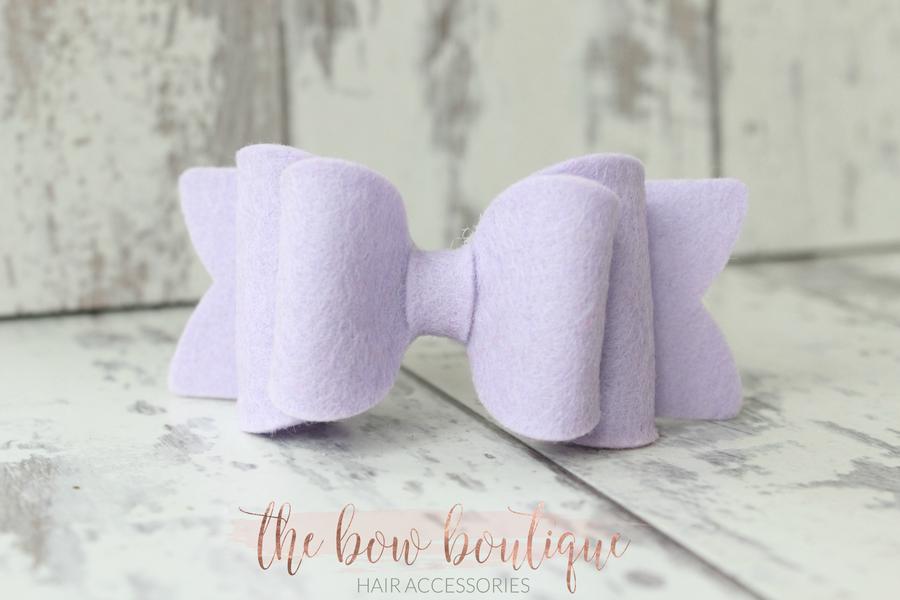 Chunky double felt bows | 23 Colours | Clip or headband
