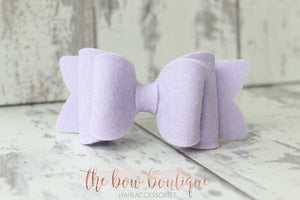 Chunky double felt bows (23 Colours)
