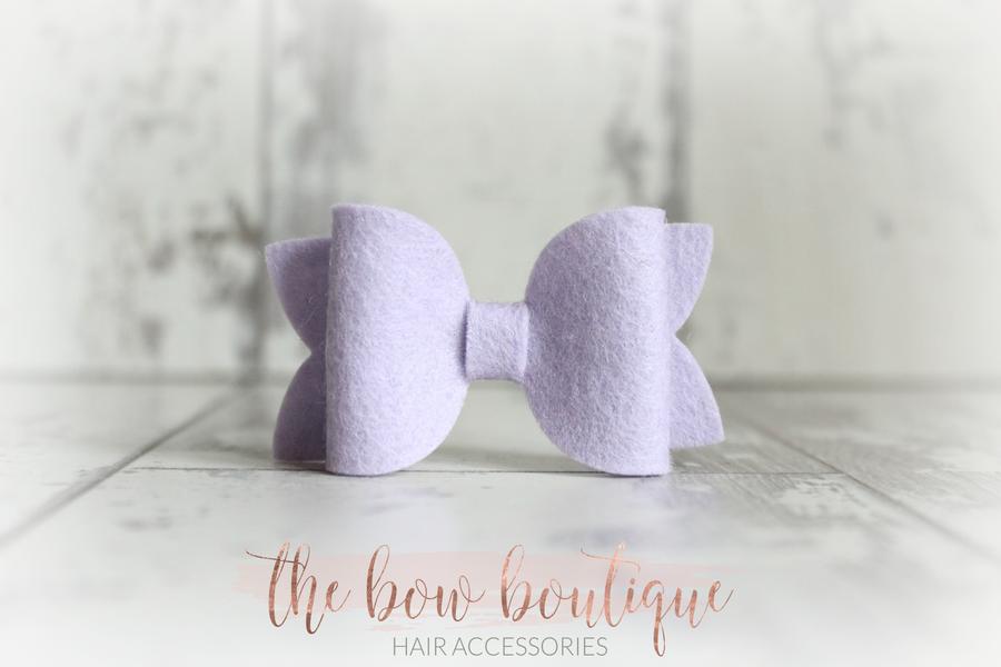 Medium deluxe felt bows | 25 Colours | Clip or headband