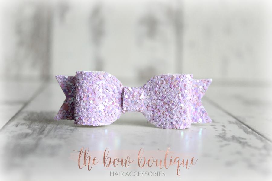 Small glitter bows | 22 Colours | Clip or headband