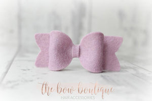 Small chunky felt bows (25 Colours)