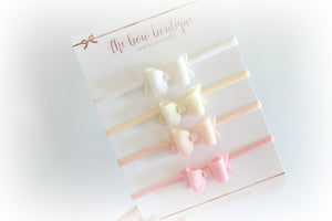 Mini deluxe felt nylon headband set