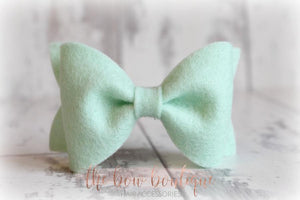 Large luxury felt bows (25 Colours)