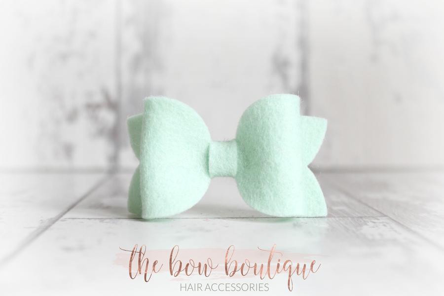 Medium deluxe felt bows | 25 Colours | Clip or headband
