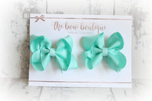 Load image into Gallery viewer, Ribbon pigtail bow clip sets (28 Colours)