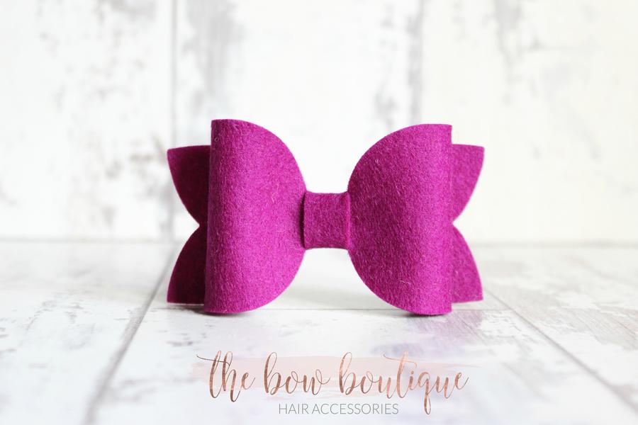 Large deluxe felt bows | 25 Colours