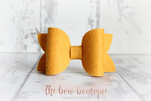 Large deluxe felt bows (25 Colours)