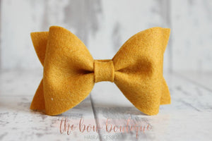 Large luxury felt bows (25 Colours)