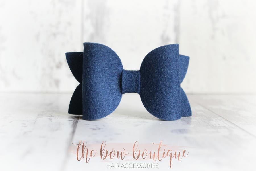 Large deluxe felt bows | 25 Colours