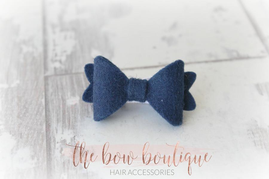 Mini baby felt bows | 25 Colours | Clip or bobble