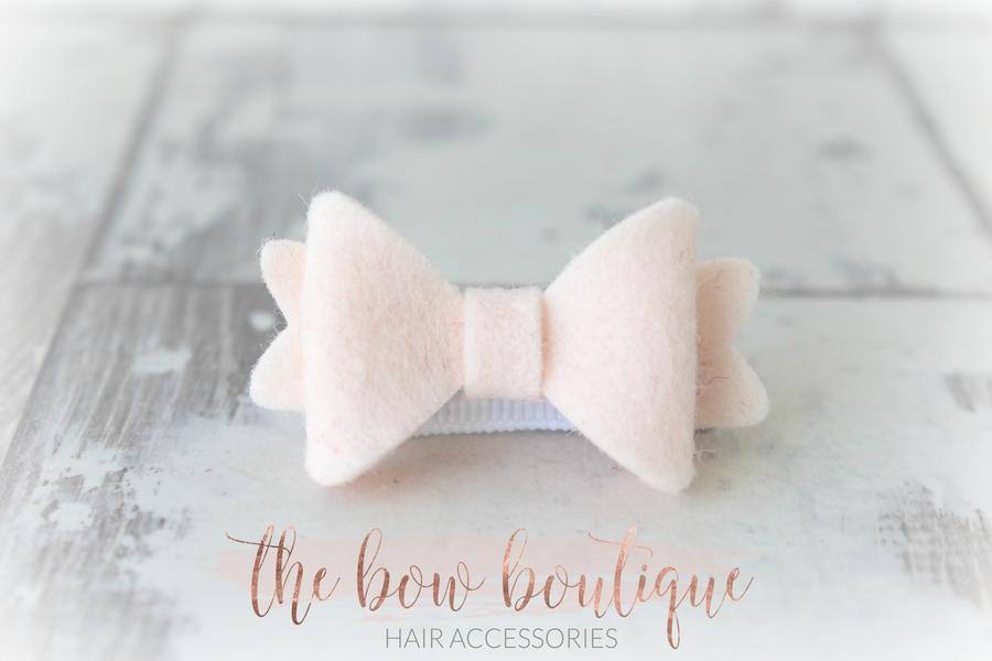 Mini baby felt bows | 25 Colours | Clip or bobble