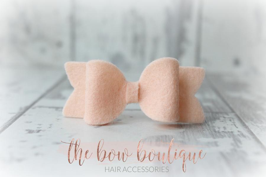 Small chunky felt bows | 25 Colours | Clip or headband