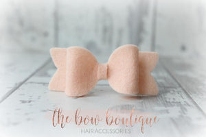 Small chunky felt bows (25 Colours)