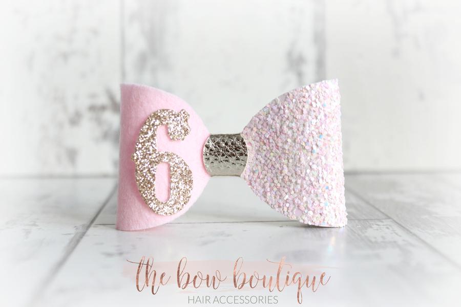 Birthday bows | Clip or headband | 8 Colours