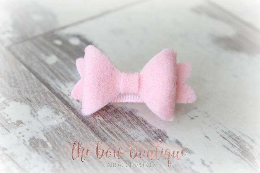 Mini baby felt bows | 25 Colours | Clip or bobble