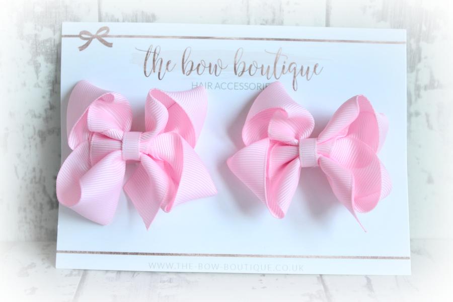 Ribbon pigtail bow clip sets | 28 Colours