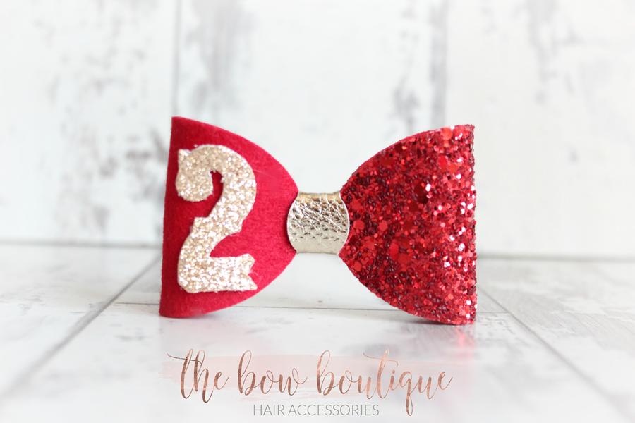 Birthday bows | Clip or headband | 8 Colours