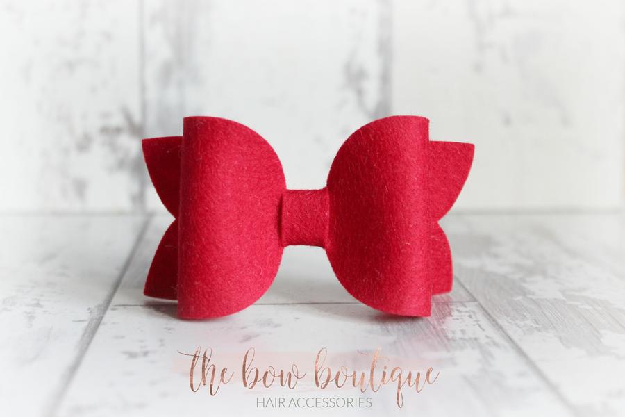 Large deluxe felt bows | 25 Colours
