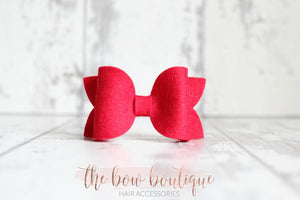 Medium deluxe felt bows (25 Colours)