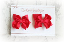 Load image into Gallery viewer, Ribbon pigtail bow clip sets (28 Colours)