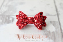 Load image into Gallery viewer, Mini baby glitter bows (25 Colours)